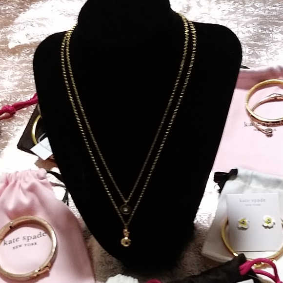 ⏬NWOT KATE SPADE DOUBLE PEARL NECKLACE W/BAG - Picture 10 of 13